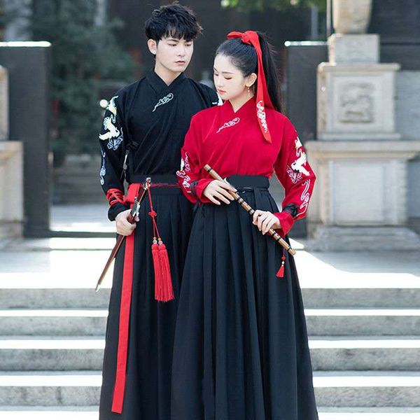 tang dynasty ancient costumes hanfu dress chinese style clothing men women swordsman clothing traditional fairy cosplay, Black;red
tang dynasty ancient costumes hanfu dress chinese style clothing men women swordsman clothing traditional fairy cosplay, Black;red