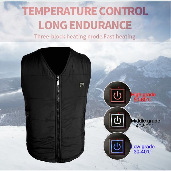 2018 men women electric heated vest jacket winter warm electric heating thermal vest clothing waistcoat for outdoor sport use, Black;white
2018 men women electric heated vest jacket winter warm electric heating thermal vest clothing waistcoat for outdoor sport use, Black;white