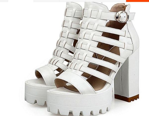 2019 women's sandals in summer with new style high heel coarse heel thick bottom waterproof table@9961, Black
2019 women's sandals in summer with new style high heel coarse heel thick bottom waterproof table@9961, Black