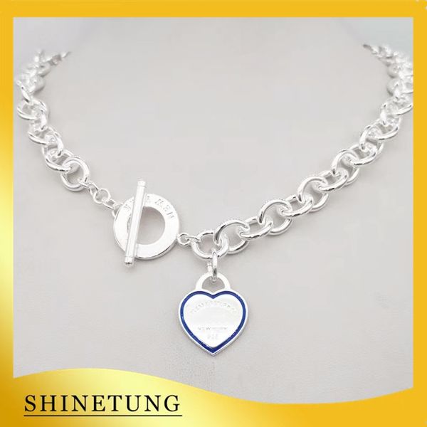 1: 1 original model 925 sterling silver heart necklace classic fashion heart pendant necklace ladies jewelry birthday gift
1: 1 original model 925 sterling silver heart necklace classic fashion heart pendant necklace ladies jewelry birthday gift