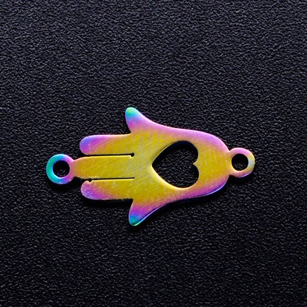 5pcs/lot 100% stainless steel hamsa hand diy connector charms with rainbow plated wholesale never tarnish connectors, Bronze;silver
5pcs/lot 100% stainless steel hamsa hand diy connector charms with rainbow plated wholesale never tarnish connectors, Bronze;silver