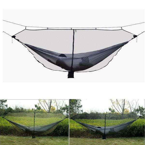 1-2 person portable outdoor camping hammock with mosquito net high strength parachute fabric hanging bed hunting sleeping swing
1-2 person portable outdoor camping hammock with mosquito net high strength parachute fabric hanging bed hunting sleeping swing