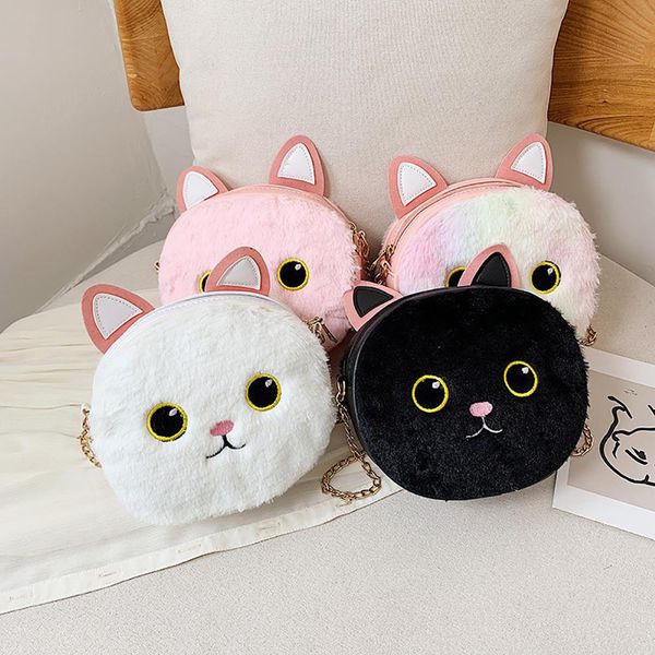 pinshang lady funny cat mini shoulder bag cute cartoon solid color plush crossbody satchel, White
pinshang lady funny cat mini shoulder bag cute cartoon solid color plush crossbody satchel, White