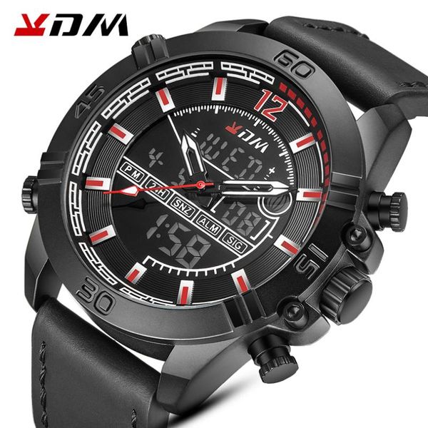 multifunction men watches sport wristwatch leather quartz watch waterproof digital alarm clock male reloj hombre 9035, Slivery;brown
multifunction men watches sport wristwatch leather quartz watch waterproof digital alarm clock male reloj hombre 9035, Slivery;brown
