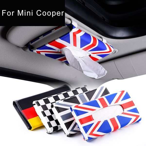 union jack leather car tissue box sunshade paper box for mini cooper countryman clubman accessories
union jack leather car tissue box sunshade paper box for mini cooper countryman clubman accessories