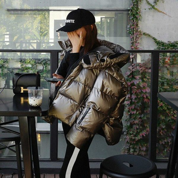 2019 new fashion winter jacket women hooded collar solid loose casual tide high street cotton coat female short f329, Black
2019 new fashion winter jacket women hooded collar solid loose casual tide high street cotton coat female short f329, Black