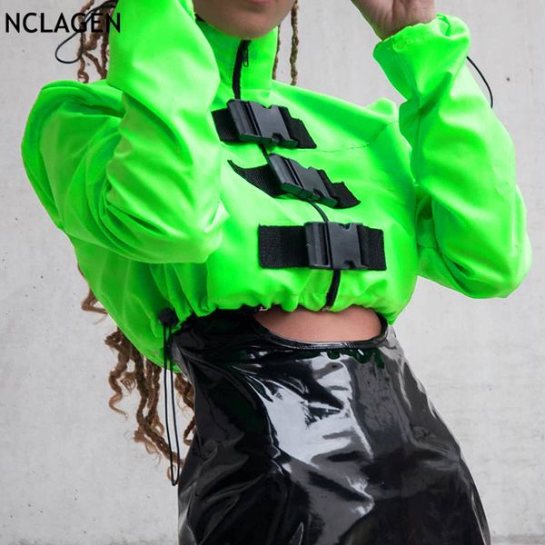 nclagen 2019 autumn cool ladies turtleneck buckles neon green coats moto biker cropped jackets women drawstring outerwear, Black;brown
nclagen 2019 autumn cool ladies turtleneck buckles neon green coats moto biker cropped jackets women drawstring outerwear, Black;brown