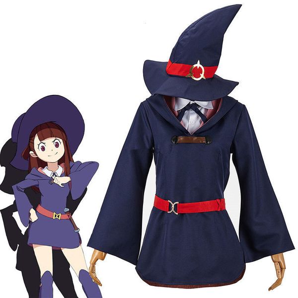 little witch academia akko kagari dress uniform outfit anime cosplay costume, Black;red
little witch academia akko kagari dress uniform outfit anime cosplay costume, Black;red