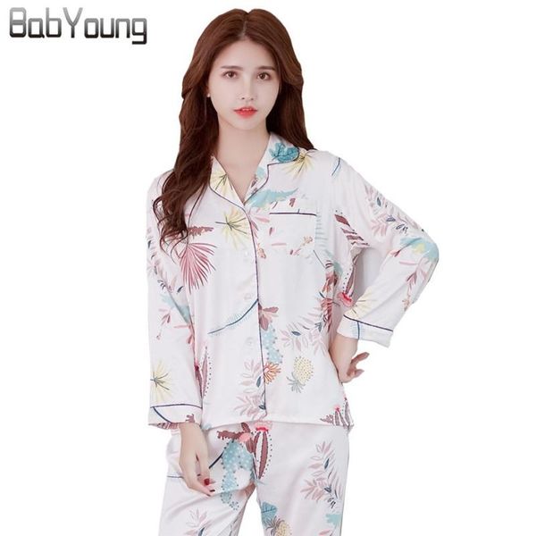 babyoung new spring women pajamas set flower pyjamas femme satin silk sleep wear long sleeve nighty suit pijama mujer feminino, Blue;gray
babyoung new spring women pajamas set flower pyjamas femme satin silk sleep wear long sleeve nighty suit pijama mujer feminino, Blue;gray