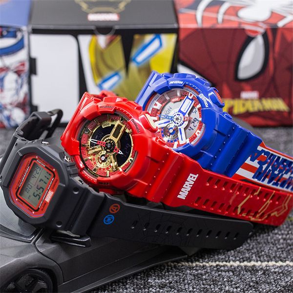 2019 marvel g style shock watch spiderman black display led mans fashion watches captain america designer watch with box boys gifts students, Slivery;brown
2019 marvel g style shock watch spiderman black display led mans fashion watches captain america designer watch with box boys gifts students, Slivery;brown