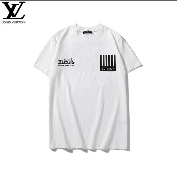 2019 men's summer new fashion sports t-shirt solid color printing short-sleeved men's t-shirt embroidered cotton t-shirt male--3, Black 
2019 men's summer new fashion sports t-shirt solid color printing short-sleeved men's t-shirt embroidered cotton t-shirt male--3, Black
