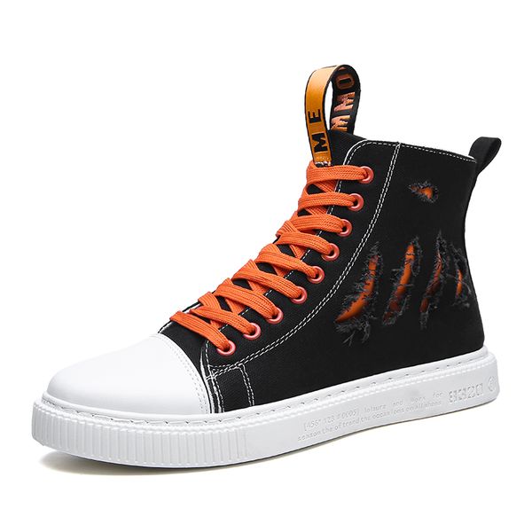2020 spring fashion canvas shoes men students trending white shoes men hight-street cool trendy breathable light, Black
2020 spring fashion canvas shoes men students trending white shoes men hight-street cool trendy breathable light, Black