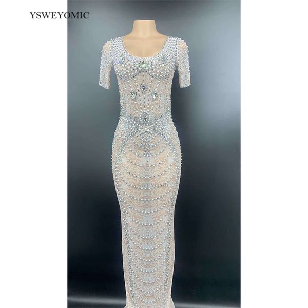 stage wear style rhinestones pearls short sleeves transparent dress birthday celebrate long prom women dance outfit, Black;red
stage wear style rhinestones pearls short sleeves transparent dress birthday celebrate long prom women dance outfit, Black;red