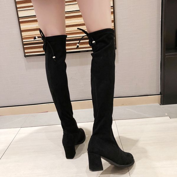 high heel boots round toe women's rubber shoes rain booties ladies bootee woman 2019 lace up clogs platform heels autumn chunky, Black
high heel boots round toe women's rubber shoes rain booties ladies bootee woman 2019 lace up clogs platform heels autumn chunky, Black