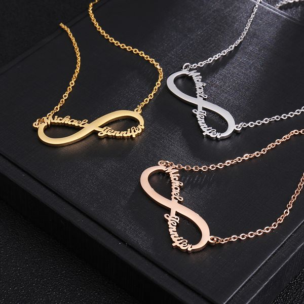 stainless steel custom name necklace personalized rose gold infinity pendant necklace for custom jewelry for women, Silver
stainless steel custom name necklace personalized rose gold infinity pendant necklace for custom jewelry for women, Silver