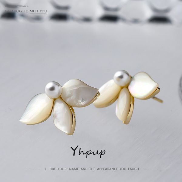 yhpup fashion natural shell flower stud earrings personalized simulated pearls small earrings for women aros mujer oreja gift, Golden;silver
yhpup fashion natural shell flower stud earrings personalized simulated pearls small earrings for women aros mujer oreja gift, Golden;silver