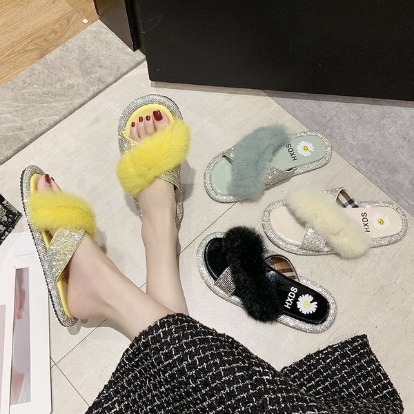 slippers casual female shoes slides jelly flip flops fur sliders 2020 summer glitter flat plush bonded leather rubber, Black
slippers casual female shoes slides jelly flip flops fur sliders 2020 summer glitter flat plush bonded leather rubber, Black
