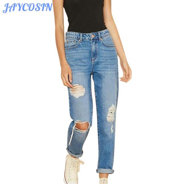 jaycosin 2020 clothes women plus size stretch denim trousers with pocket ladies fashion slim high waist hole ripped jeans, Blue
jaycosin 2020 clothes women plus size stretch denim trousers with pocket ladies fashion slim high waist hole ripped jeans, Blue