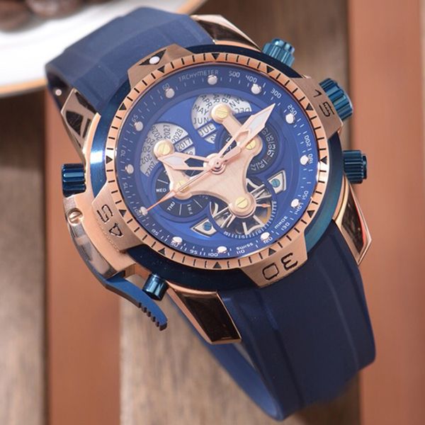 montre de luxe designer watch automatic mechanical movement mineral strengthened glass 45mm 12mm sports men's watch blue rubber strap a, Slivery;brown
montre de luxe designer watch automatic mechanical movement mineral strengthened glass 45mm 12mm sports men's watch blue rubber strap a, Slivery;brown