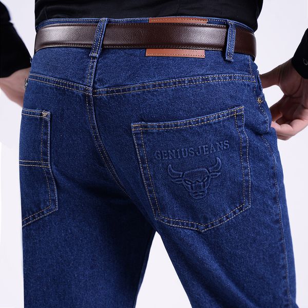 spring and autumn new style middle-aged men's trousers men's jeans loose straight business trousers si ji niu zi middle-aged men, Blue
spring and autumn new style middle-aged men's trousers men's jeans loose straight business trousers si ji niu zi middle-aged men, Blue