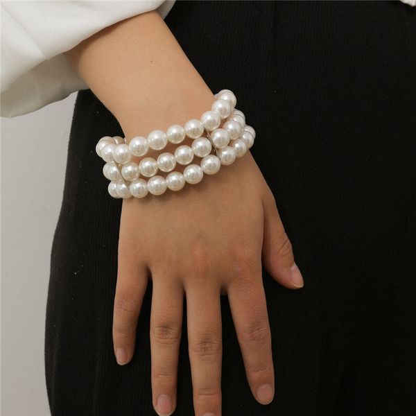 10pcs/lot retro ins style multi layer bracelet fashion imitation pearl beaded bracelets for women party handmade three layer chain jewelry, Black
10pcs/lot retro ins style multi layer bracelet fashion imitation pearl beaded bracelets for women party handmade three layer chain jewelry, Black