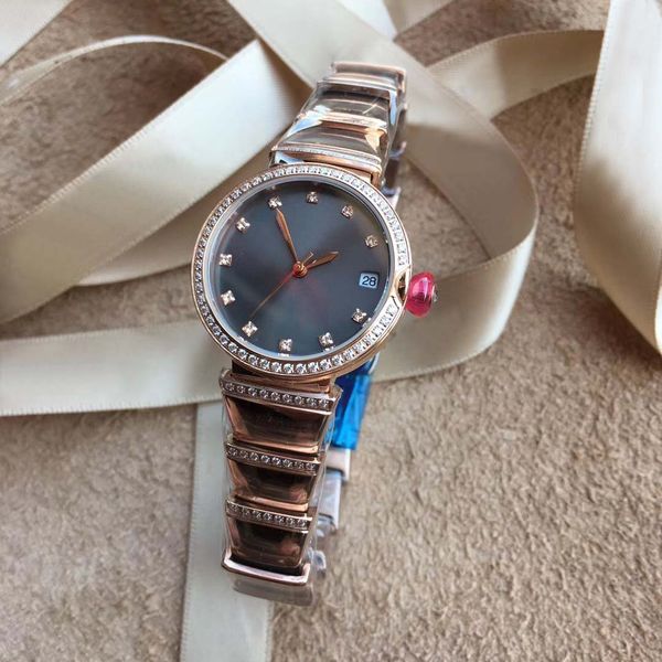 new style 29mm gold diamond stainless steel bracelet and bezel purple dial women watch ladies watches quartz movement good feel, Slivery;brown
new style 29mm gold diamond stainless steel bracelet and bezel purple dial women watch ladies watches quartz movement good feel, Slivery;brown