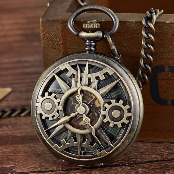 new arrival steampunk retro hollow gear movement mechanical pocket watch fob pendant gift chain pocket watch gift men boy clock, Slivery;golden
new arrival steampunk retro hollow gear movement mechanical pocket watch fob pendant gift chain pocket watch gift men boy clock, Slivery;golden