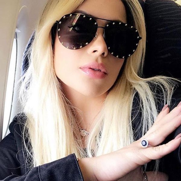 ccspace ladies metal half frame sunglasses red women personality rivet glasses brand eyewear shades uv protection 45202, White;black
ccspace ladies metal half frame sunglasses red women personality rivet glasses brand eyewear shades uv protection 45202, White;black