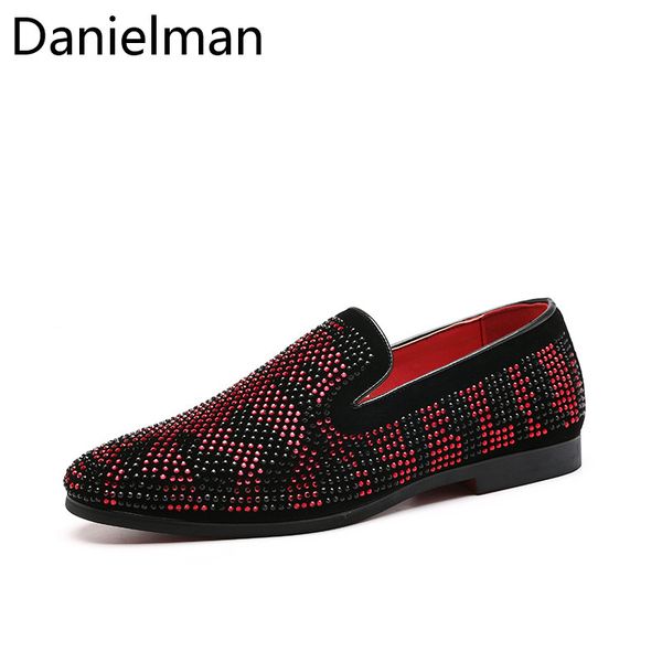 danielman fashion men casual shoes leather men loafers slip on metal sequins men's flats loafers dress shoes driving shoe, Black
danielman fashion men casual shoes leather men loafers slip on metal sequins men's flats loafers dress shoes driving shoe, Black
