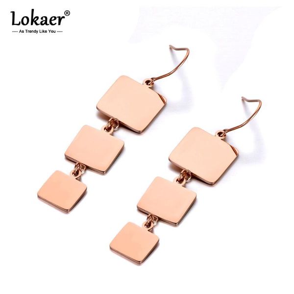 lokaer trendy titanium stainless steel geometric square earrings bohemia creative dangle earrings jewelry for women girls e19298, Silver
lokaer trendy titanium stainless steel geometric square earrings bohemia creative dangle earrings jewelry for women girls e19298, Silver