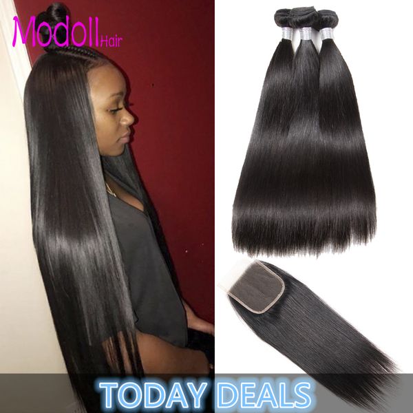 straight icenu remy hair bundles series lace closure 4 pcs peruvian straight hair 3/4 bundles with closure swiss lace human hair weave, Black;brown
straight icenu remy hair bundles series lace closure 4 pcs peruvian straight hair 3/4 bundles with closure swiss lace human hair weave, Black;brown