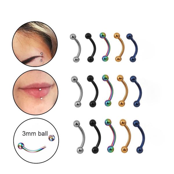 pinksee 5pcs/lot 6/8/10mm 16g surgical steel 3mm ball eyebrow piercing curved barbell lip ring snug daith helix rook earring, Slivery;golden
pinksee 5pcs/lot 6/8/10mm 16g surgical steel 3mm ball eyebrow piercing curved barbell lip ring snug daith helix rook earring, Slivery;golden