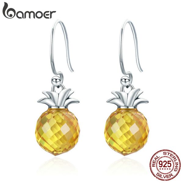 bamoer 100% 925 sterling silver hanging pineapple crystal hanging drop earrings for women sterling silver jewelry gift sce265, Golden
bamoer 100% 925 sterling silver hanging pineapple crystal hanging drop earrings for women sterling silver jewelry gift sce265, Golden
