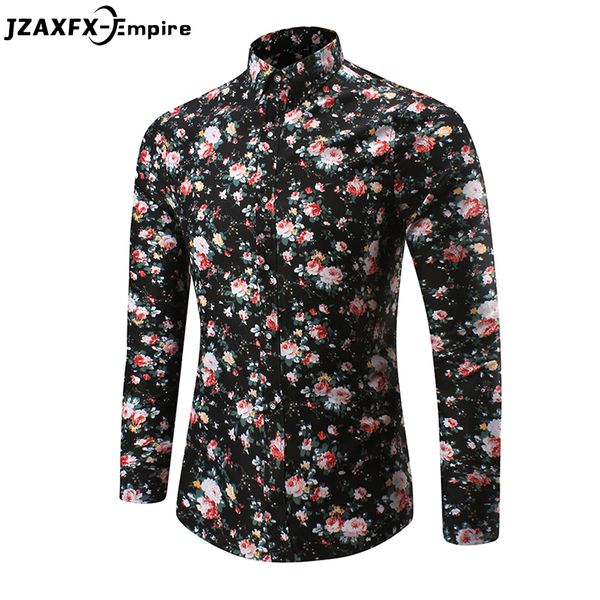 2018 new print floral shirt men long sleeve slim fashion shirt camisa masculina male casual shirts 5xl, White;black
2018 new print floral shirt men long sleeve slim fashion shirt camisa masculina male casual shirts 5xl, White;black