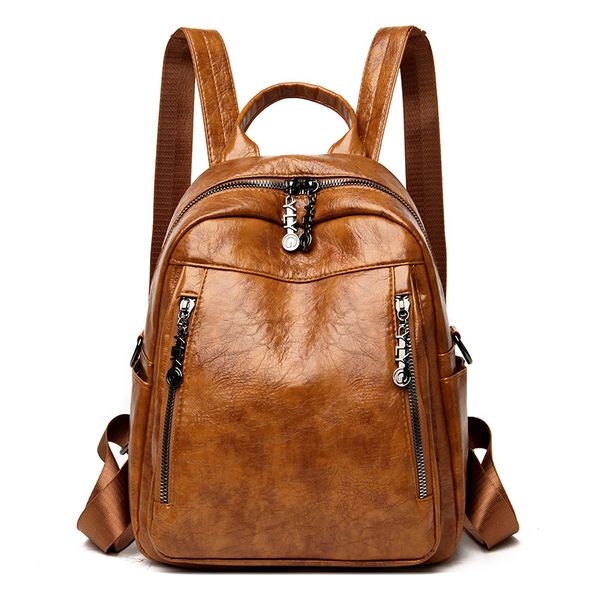 2020 new fashion ladies backpack fashion simple soft leather school bag travel large capacity backpack mummy bag
2020 new fashion ladies backpack fashion simple soft leather school bag travel large capacity backpack mummy bag