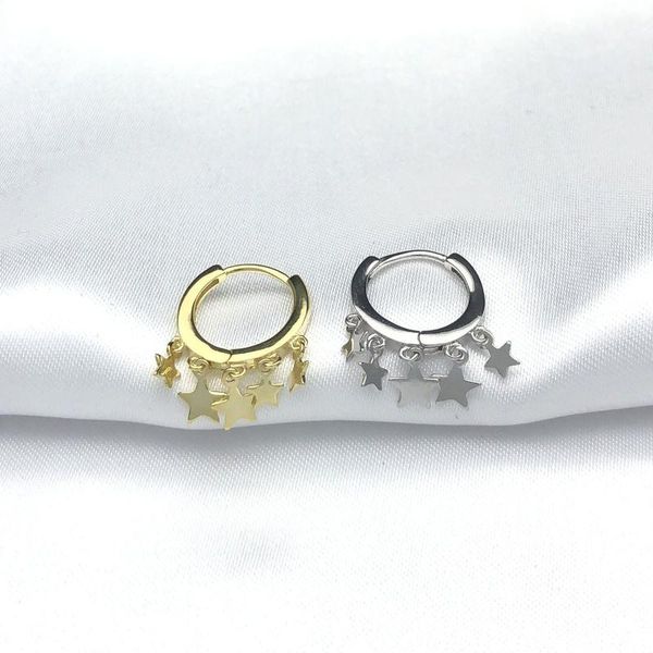 stars hoop earring 100% 925 sterling silver jewelry fashion hypoallergenic hoop earrings for women gift, Golden
stars hoop earring 100% 925 sterling silver jewelry fashion hypoallergenic hoop earrings for women gift, Golden