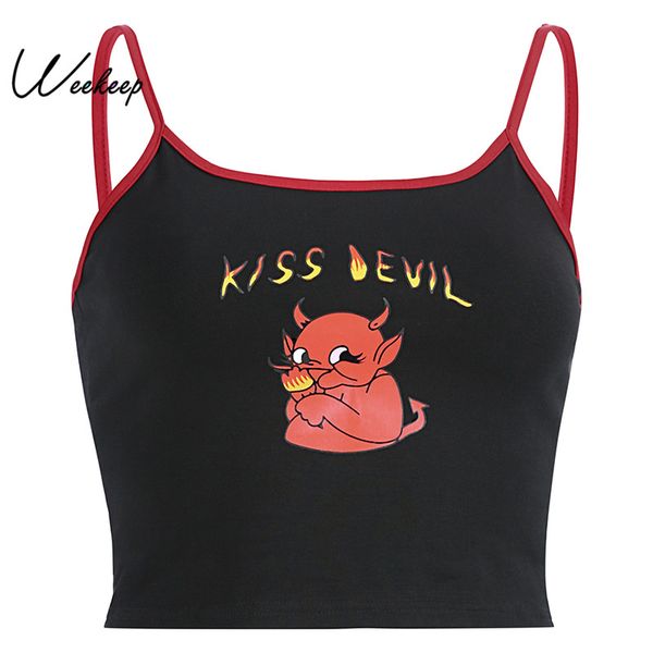 weekeep streetwear printed camis women black backless crop summer patchwork crop women, White
weekeep streetwear printed camis women black backless crop summer patchwork crop women, White