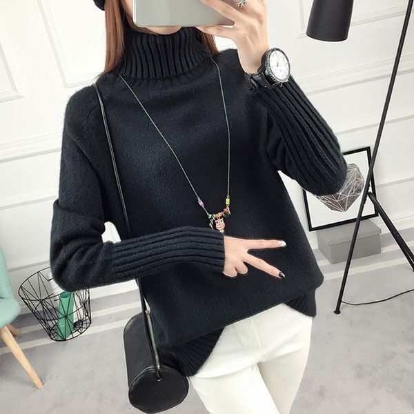 winter sweater women turtleneck long sleeve tricot women sweaters and pullovers female knitted jumper jersey, White;black
winter sweater women turtleneck long sleeve tricot women sweaters and pullovers female knitted jumper jersey, White;black