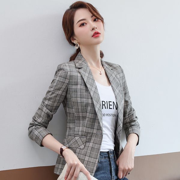blazer feminino autumn new fashion temperament commute one button slim suit jacket long-sleeved woolen shirt plaid short blazer, White;black
blazer feminino autumn new fashion temperament commute one button slim suit jacket long-sleeved woolen shirt plaid short blazer, White;black