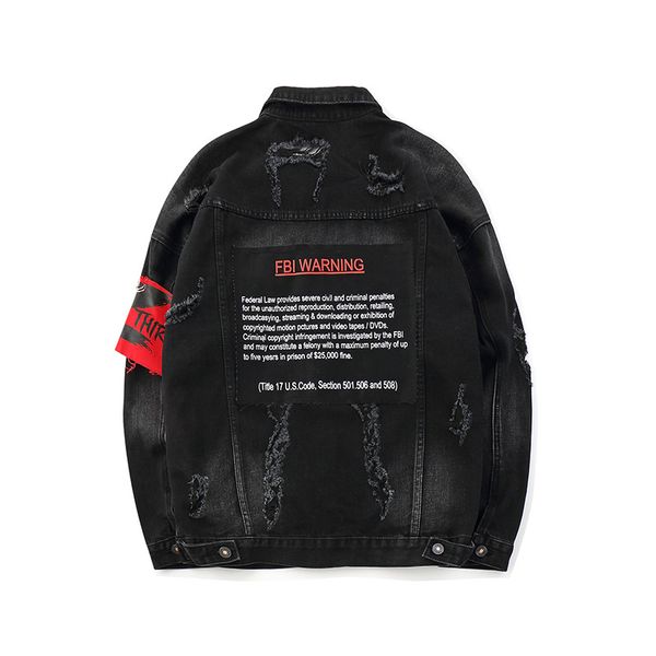 mens denim jackets high street fbi letter printing fashion male solid color black jacket outerwear coats for autumn winter asian size s-xl, Black;brown
mens denim jackets high street fbi letter printing fashion male solid color black jacket outerwear coats for autumn winter asian size s-xl, Black;brown