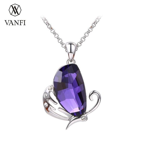kfvanfi rhinestone purple grey crystal jewelry pendant necklace butterfly necklace, Silver
kfvanfi rhinestone purple grey crystal jewelry pendant necklace butterfly necklace, Silver