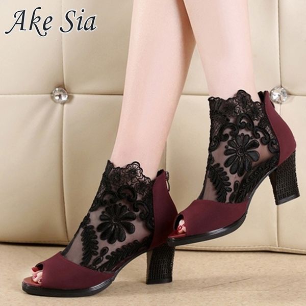 summer mesh peep toe sandals heels single shoes women shoes in europe and america spring and summer gauze mujer, Black
summer mesh peep toe sandals heels single shoes women shoes in europe and america spring and summer gauze mujer, Black