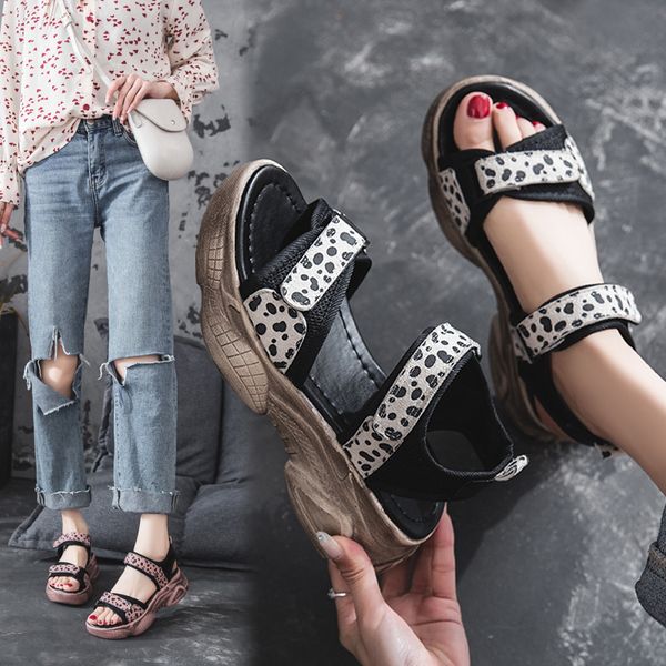 summer women sandals wedge thick sole leopard printed casual platform ladies shoes hook&loop beach woman shoes, Black
summer women sandals wedge thick sole leopard printed casual platform ladies shoes hook&loop beach woman shoes, Black