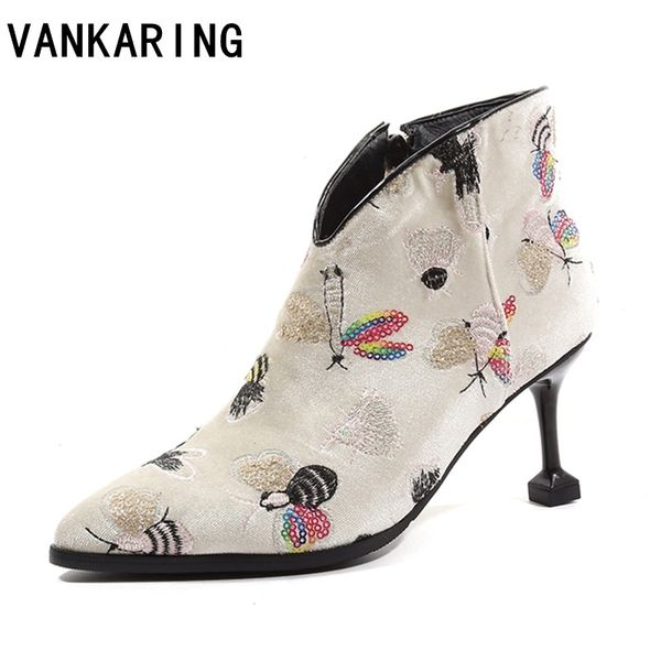 brand shoes fashion embroidery women ankle boots pointed toe high heels western cowboy boots women spring runway pink, Black
brand shoes fashion embroidery women ankle boots pointed toe high heels western cowboy boots women spring runway pink, Black