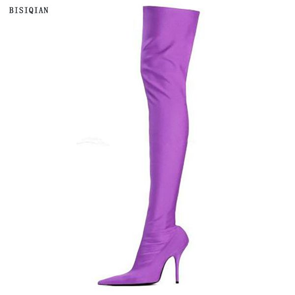 bisiqian brand design plus size 40 over the knee boots thin high heels shoes woman pointed toe party shoes women boots, Black
bisiqian brand design plus size 40 over the knee boots thin high heels shoes woman pointed toe party shoes women boots, Black