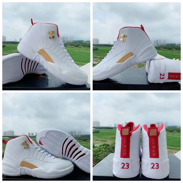 2019 mens 12s fiba basketball shoes for men designer sneakers 12 xii university red metallic gold trainers baskets des chaussures schuhe, White;red
2019 mens 12s fiba basketball shoes for men designer sneakers 12 xii university red metallic gold trainers baskets des chaussures schuhe, White;red