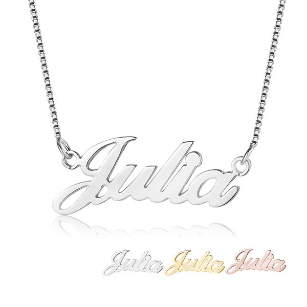 personalized custom name necklace 3 colors available nameplate pendant necklace mothers gifts for her, Silver
personalized custom name necklace 3 colors available nameplate pendant necklace mothers gifts for her, Silver