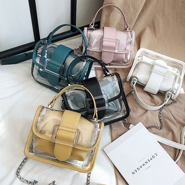 2020 small summer women clear bags pu transparent shoulder bags for female sac bandouliere femme women tote
2020 small summer women clear bags pu transparent shoulder bags for female sac bandouliere femme women tote