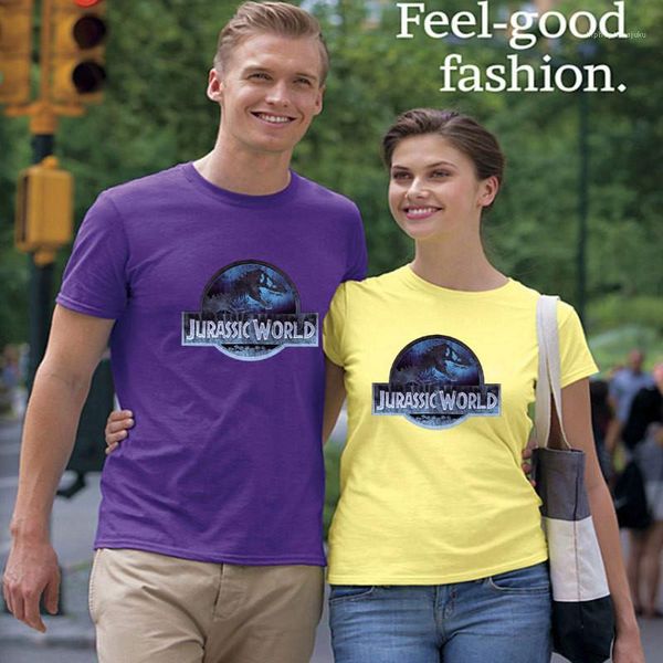 female tees jurassic park designer womens tshirts short sleeve o neck couples fashion, White
female tees jurassic park designer womens tshirts short sleeve o neck couples fashion, White