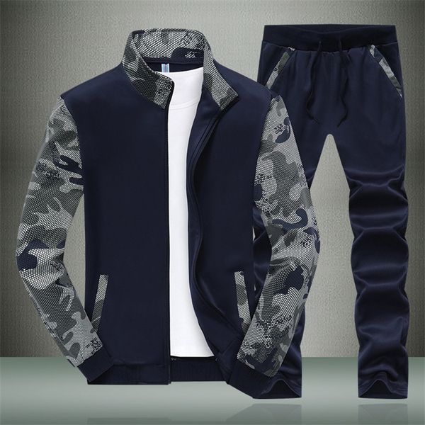 men track suit set camouflage casual sportswear male solid tracksuits zipper jacket coat pant jogger tracksuit two piece fitness, Gray
men track suit set camouflage casual sportswear male solid tracksuits zipper jacket coat pant jogger tracksuit two piece fitness, Gray